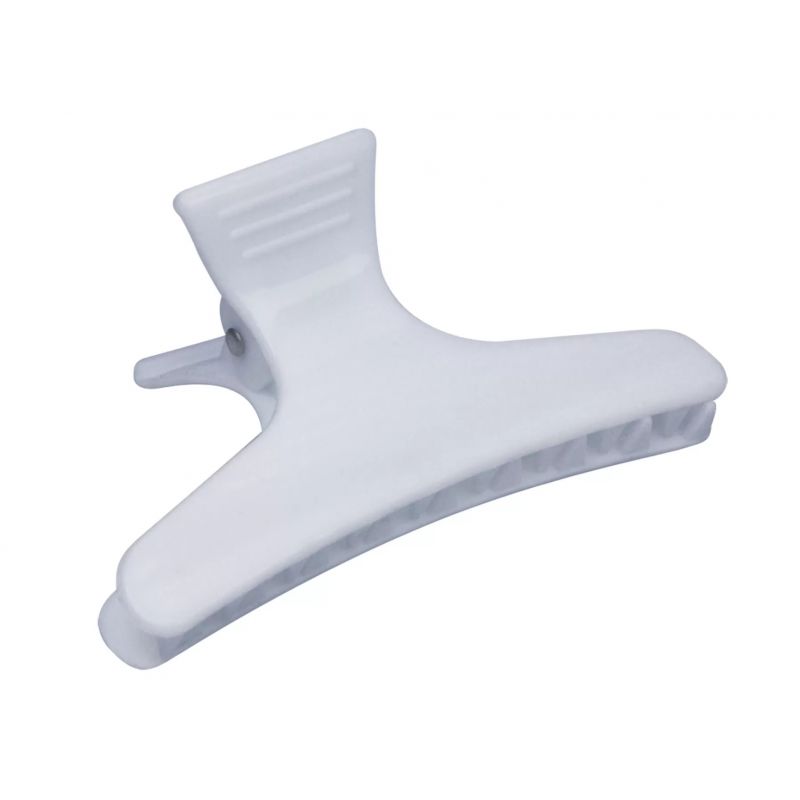 Pince crocodile cheveux blanche par 12 Pince crocodile cheveux blanche par 12