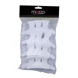 Pince crocodile cheveux blanche par 12
