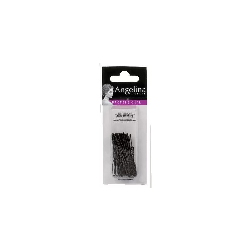 Epingle ondulée perlée Kifix noire 70mm par 40 Epingle ondulée perlée Kifix noire 70mm par 40