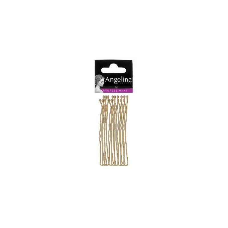 Pince grip ondulée blond 70mm par 9 Pince grip ondulée blond 70mm par 9