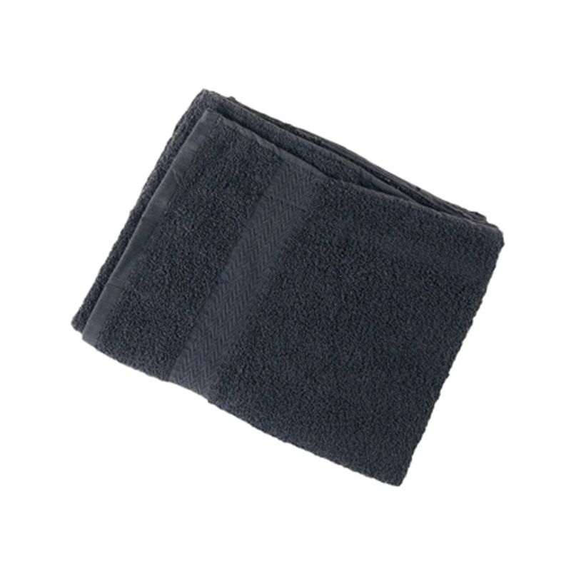 Serviettes De Coiffure Salon Noir Lot De 10 - 50x85 Cm 100% Coton Absorbantes