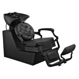 Bac à shampooing Barbier cuve noire