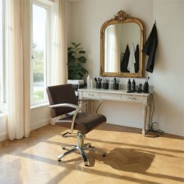 Fauteuil coiffure Verone marron foncé Fauteuil coiffure Verone marron foncé