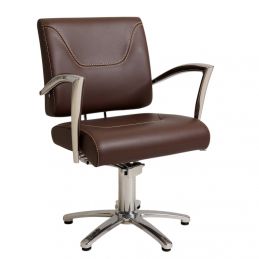 Fauteuil coiffure Verone marron foncé