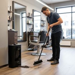 Poubelle aspirateur coiffure automatique professionnel