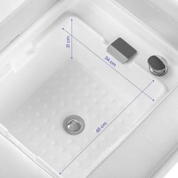 Table Head SPA Blanc structure bois