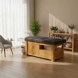 Table Head SPA Gris structure bois
