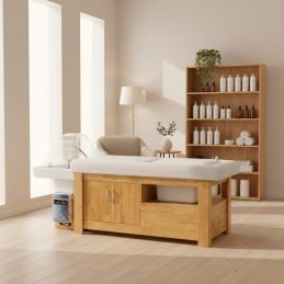 Table Head SPA Blanc structure bois