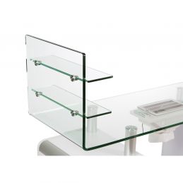 Table manucure Denver plateau verre