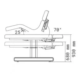 Moldavi table multipositions avec ouverture faciale