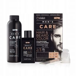 Kit Coloration Homme Cheveux et Barbe Noir