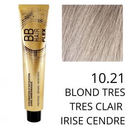 Coloration BBHAir Plex 10.21 Blond très très clair irisé cendré sans ammoniaque