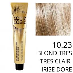 Coloration BBHAir Plex 10.23 Blond très très clair irisé doré sans ammoniaque