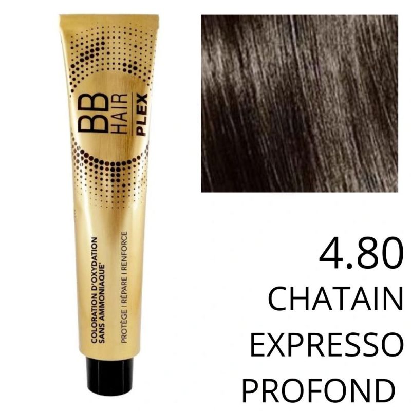Coloration BBHAir Plex 4.80 Châtain expresso profond