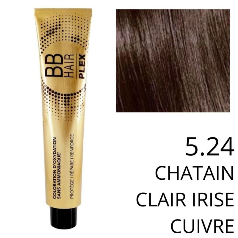 Coloration BBHAir Plex 5.24 Châtain clair irisé cuivré