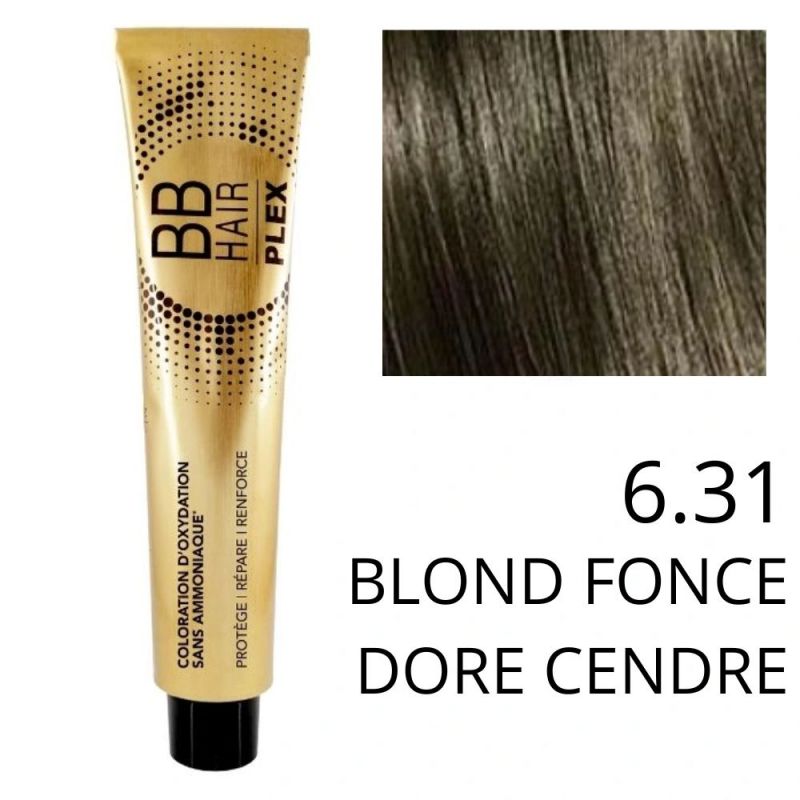 Coloration BBHAir Plex 6.31 blond foncé doré cendré