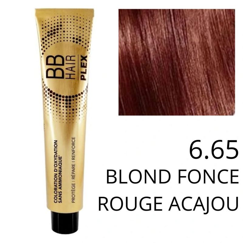 Coloration BBHAir Plex 6.65 blond foncé rouge acajou