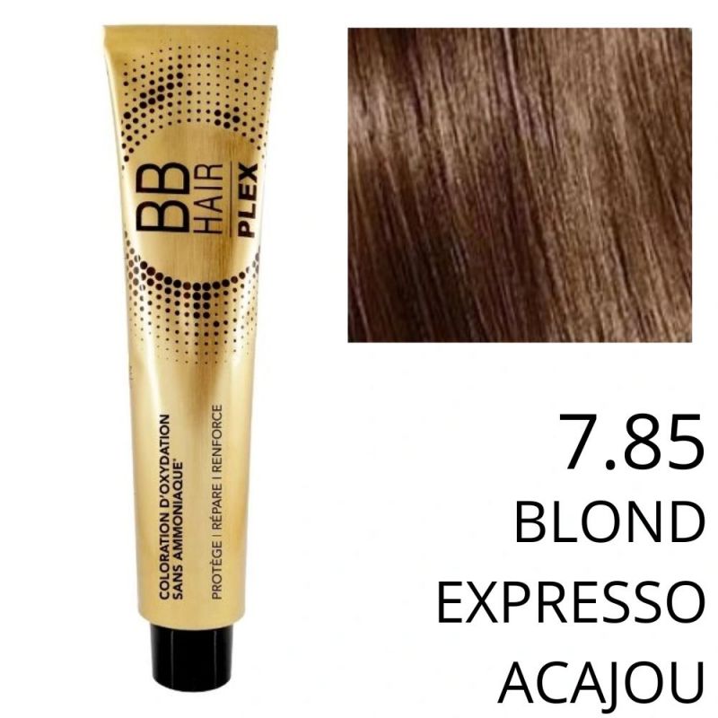 Coloration BBHAir Plex 7.85 Blond expresso acajou