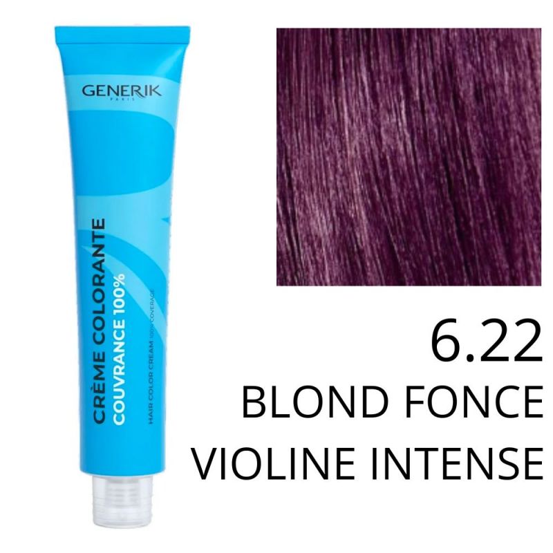 Coloration Generik 6,22 Blond foncé violine intense