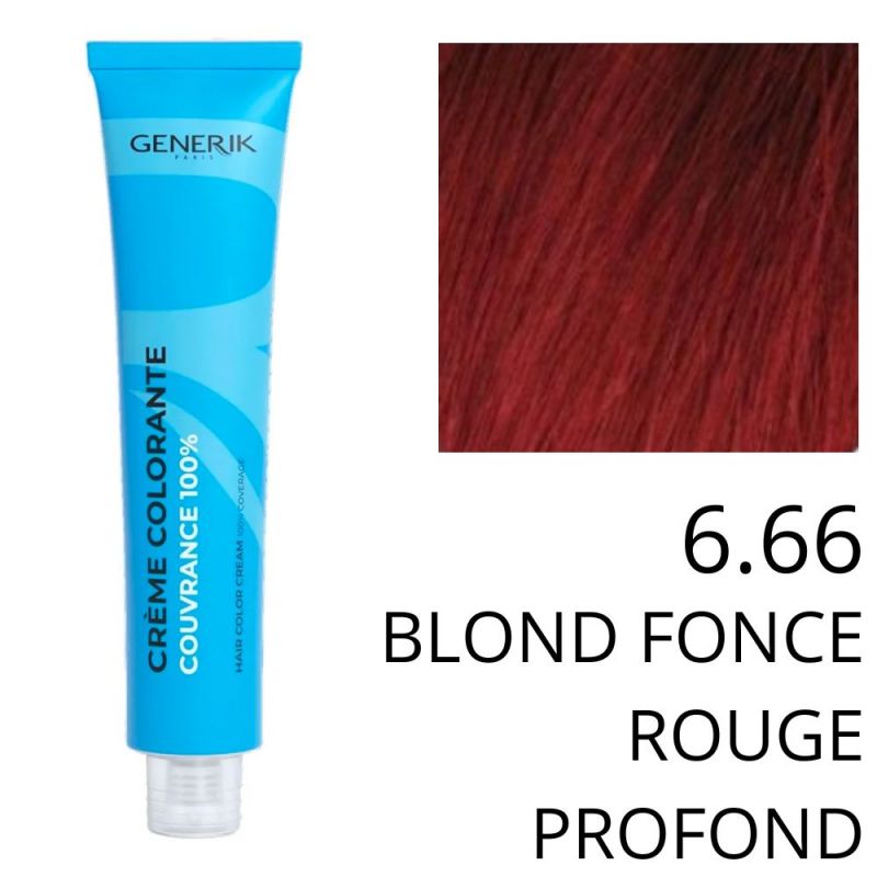 Coloration Generik 6,66 Blond foncé rouge profond