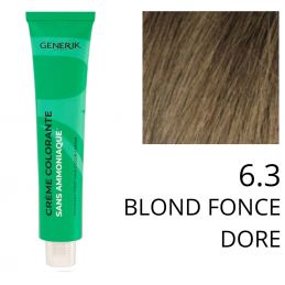 Coloration Generik sans ammoniaque 6,3Blond foncé doré