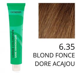 Coloration Generik sans ammoniaque 6,35Blond foncé doré acajou