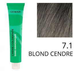 Coloration Generik sans ammoniaque 7,1 Blond cendré