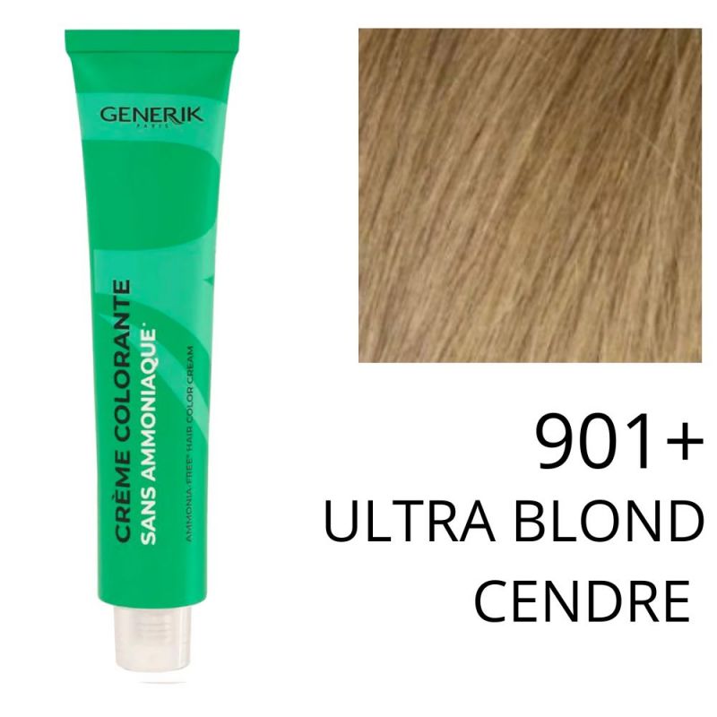 Coloration Generik sans ammoniaque 901+ Ultra blond cendré
