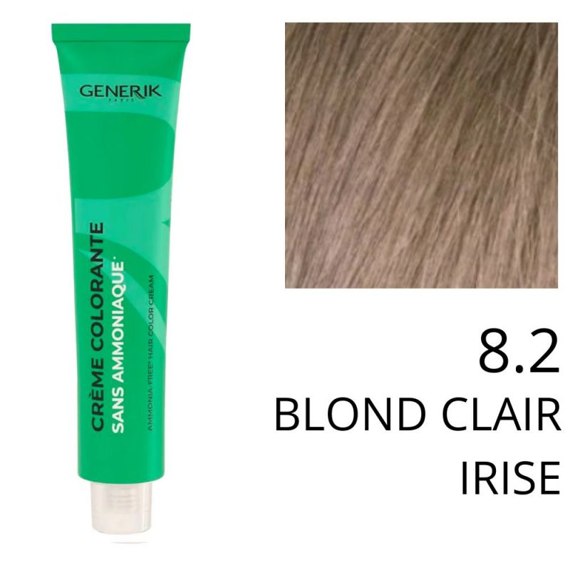 Coloration Generik sans ammoniaque 8,2Blond clair irisé