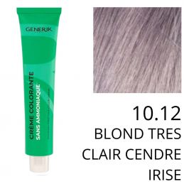 Coloration Generik sans ammoniaque 10.12 Blond très clair cendré irisé