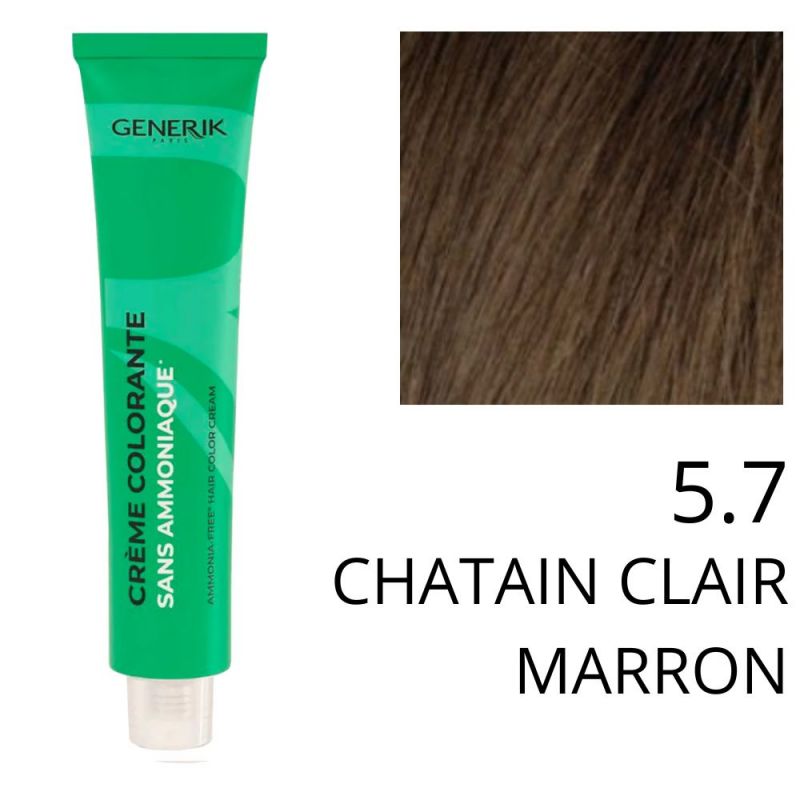 Coloration Generik sans ammoniaque 5,7 Châtain clair marron