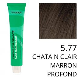 Coloration Generik sans ammoniaque 5,77 Châtain clair marron profond