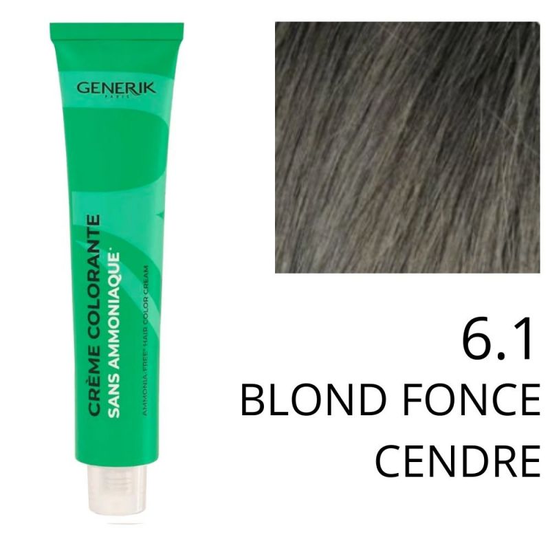 Coloration Generik sans ammoniaque 6,1Blond foncé cendré