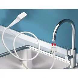 Douchette coiffure noir pour robinet simple Douchette coiffure noir pour robinet simple