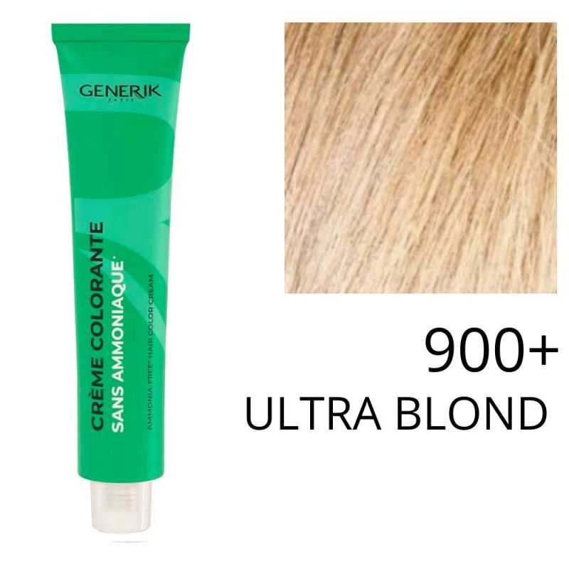 Coloration Generik sans ammoniaque 900+ Ultra blond