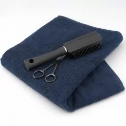 10 x Serviette coiffure microfibre bleu royal 10 x Serviette coiffure microfibre bleu royal