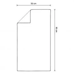 Serviette microfibre super absorbant blanche par 12