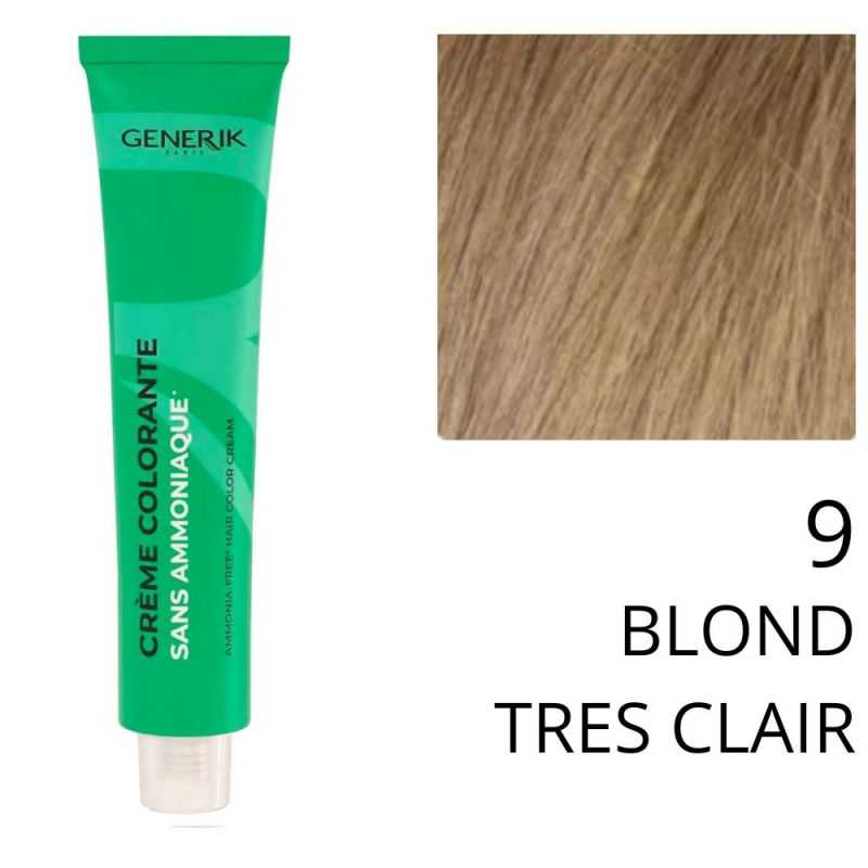 Coloration sans ammoniaque Generik 9 Blond très clair 180ml