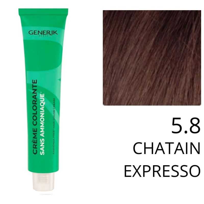 Coloration Generik sans ammoniaque 5,8 châtain expresso