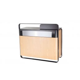 Comptoir de caisse accueil Erin avec vitrine LED