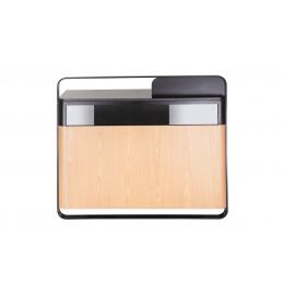 Meuble de caisse Erin avec vitrine led pour salon et institut