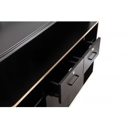 Comptoir de caisse salon de coiffure Erin avec vitrine led