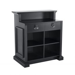 Comptoir d’accueil salon EARL avec tiroirs verrouillables et étagères