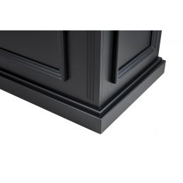 Comptoir caisse salon de coiffure EARL bois noir professionnel