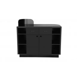 Comptoir de caisse professionnel PAM avec rangement double porte