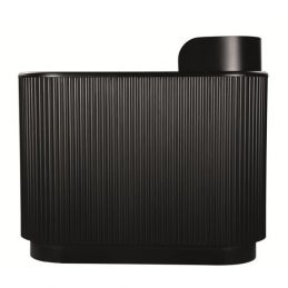 Comptoir d’accueil professionnel PAM bois noir avec espace réception optimisé