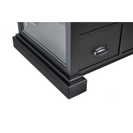 Comptoir de réception avec vitrine et organisation poste caisse Reno