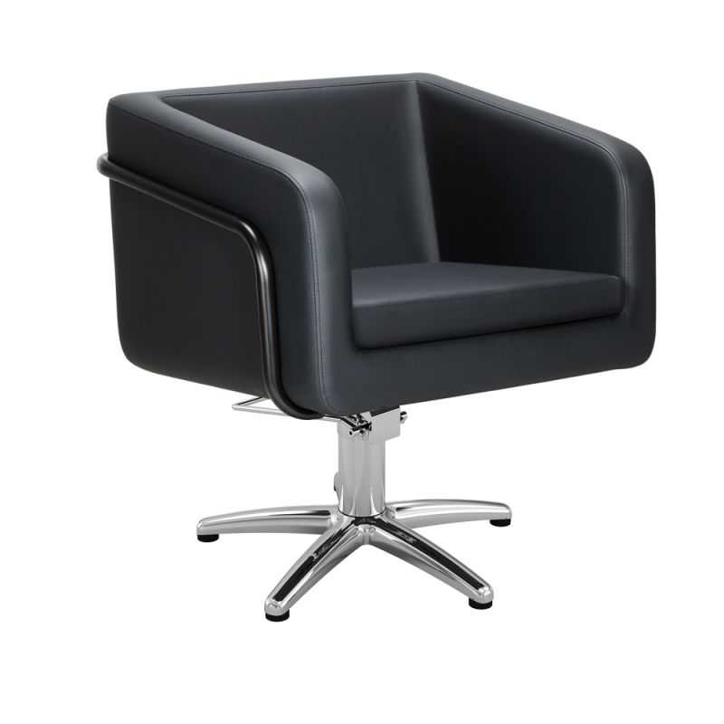 Fauteuil coiffure professionnel Egan avec pied étoile inox