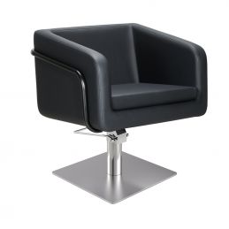 Fauteuil coiffure professionnel Egan avec pied carré inox
