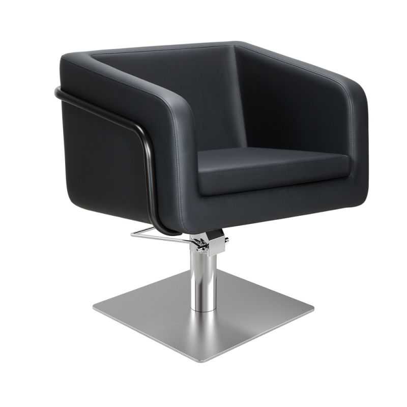 Fauteuil coiffure professionnel Egan avec pied carré inox